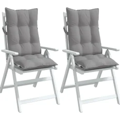 vidaXL Decoración-Cojines de silla con respaldo alto 2 uds tela Oxford