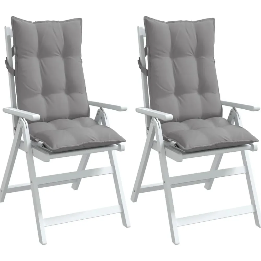 vidaXL Decoración-Cojines de silla con respaldo alto 2 uds tela Oxford