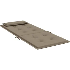 vidaXL Decoración-Cojines de silla con respaldo alto 2 uds tela Oxford gris taupe
