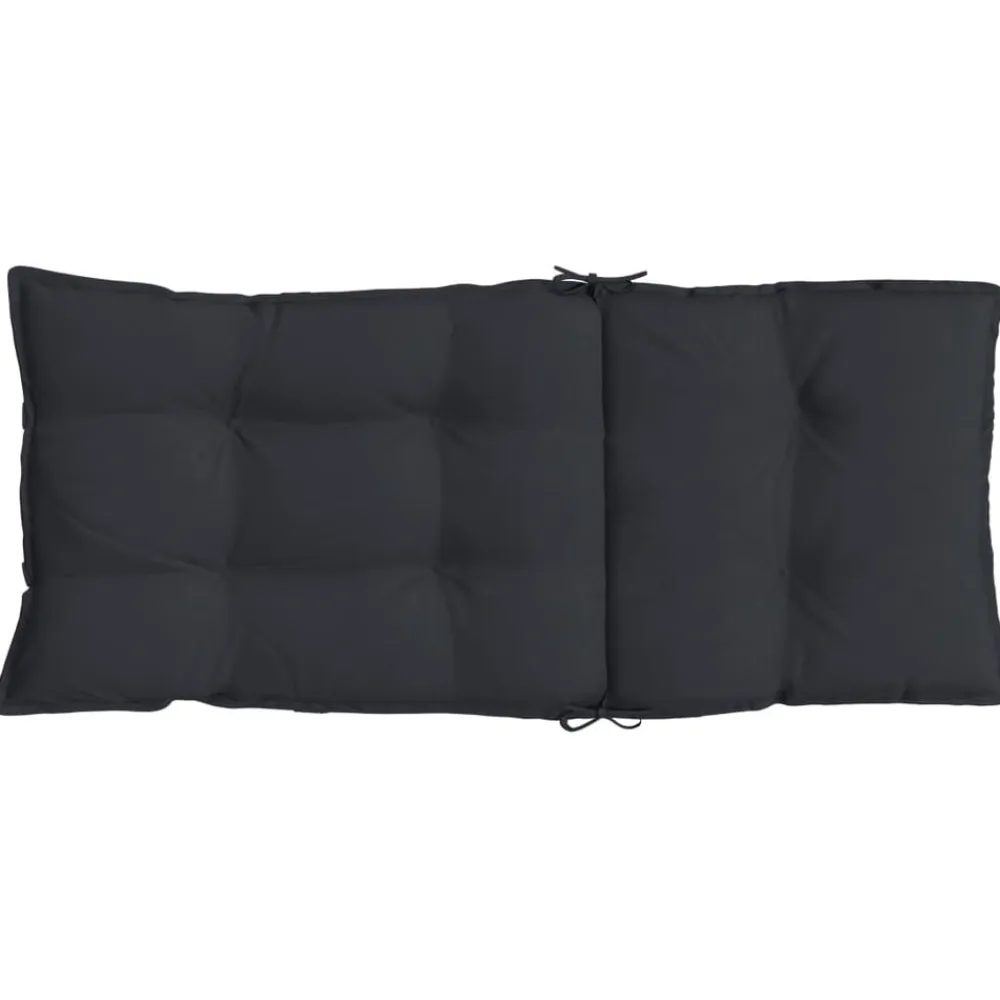 vidaXL Cojines de silla con respaldo alto 2 uds tela Oxford Negro Online