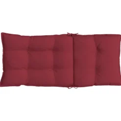 vidaXL Decoración-Cojines de silla con respaldo alto 2 uds tela Oxford rojo tinto