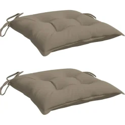 vidaXL Decoración-Cojines de silla de jardín 2 uds tela Oxford 40x40x7 cm