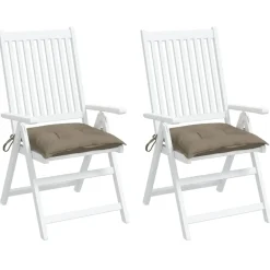 vidaXL Decoración-Cojines de silla de jardín 2 uds tela Oxford 40x40x7 cm