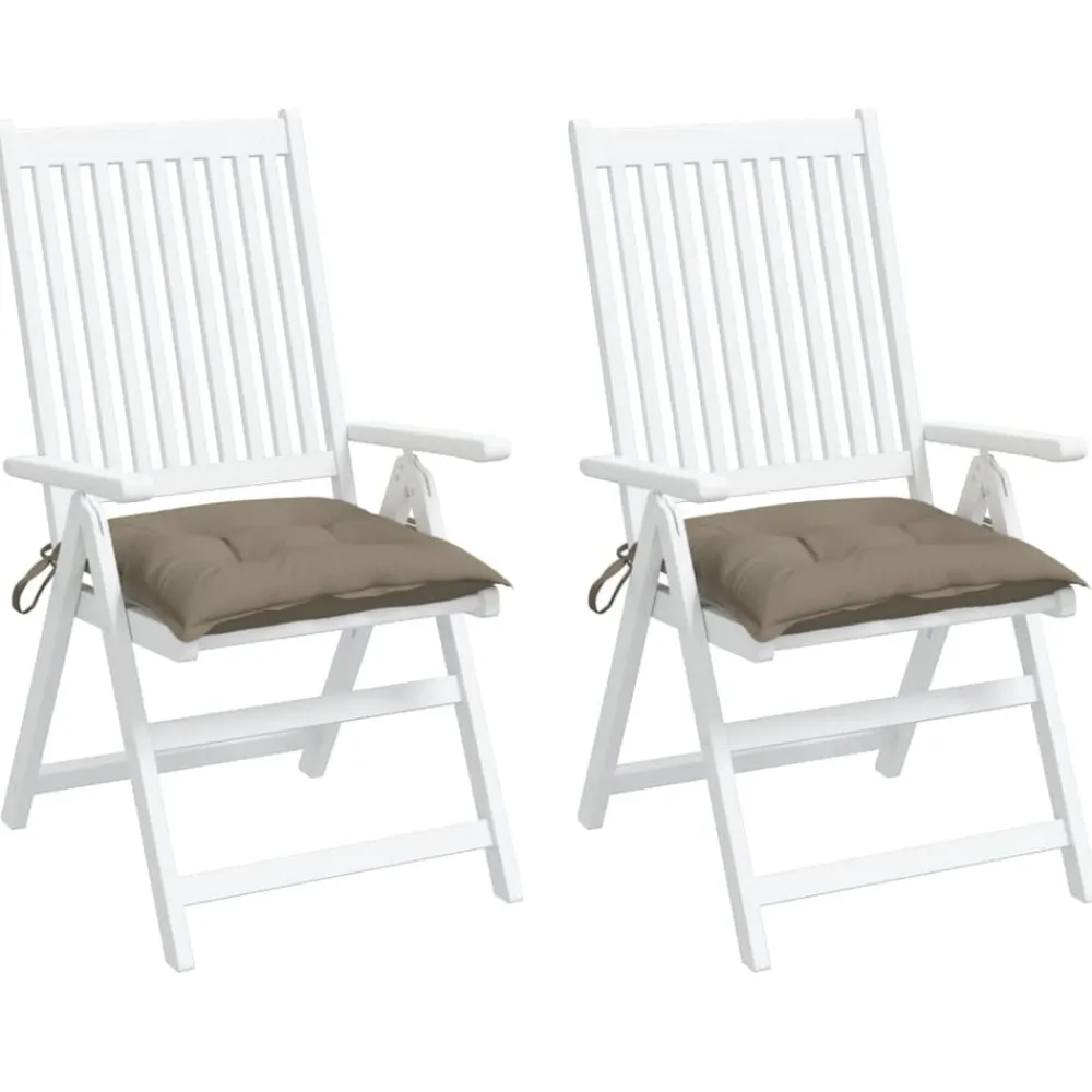 vidaXL Decoración-Cojines de silla de jardín 2 uds tela Oxford 40x40x7 cm