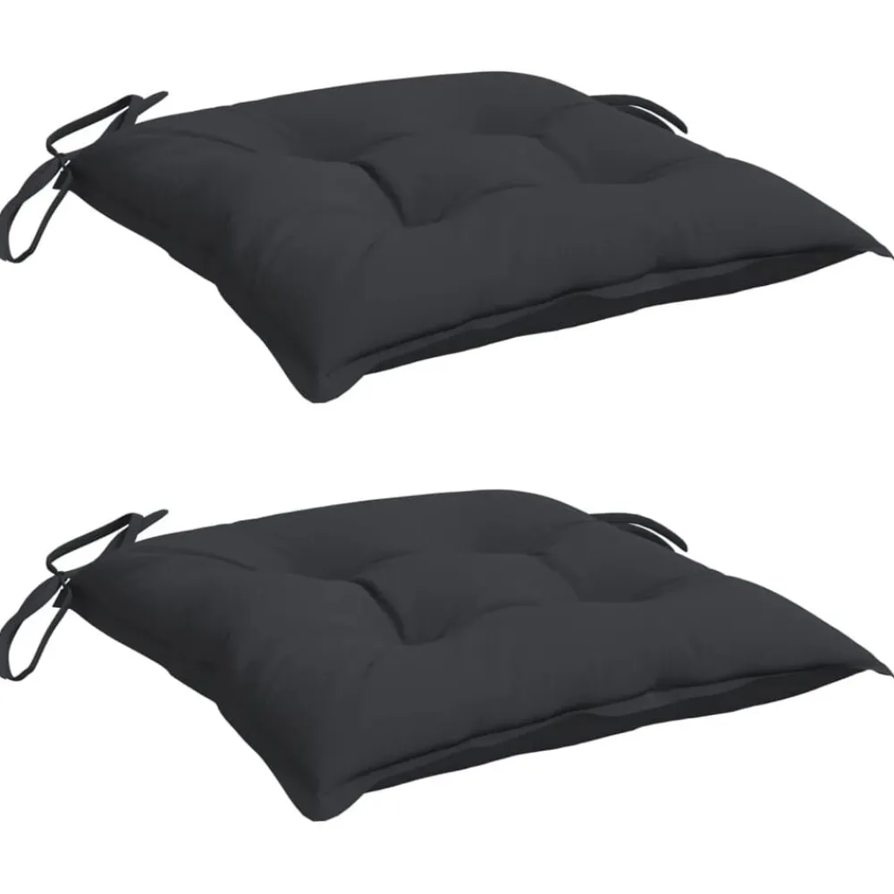 vidaXL Decoración-Cojines de silla de jardín 2 uds tela Oxford 40x40x7 cm