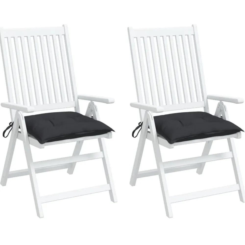 vidaXL Decoración-Cojines de silla de jardín 2 uds tela Oxford 40x40x7 cm