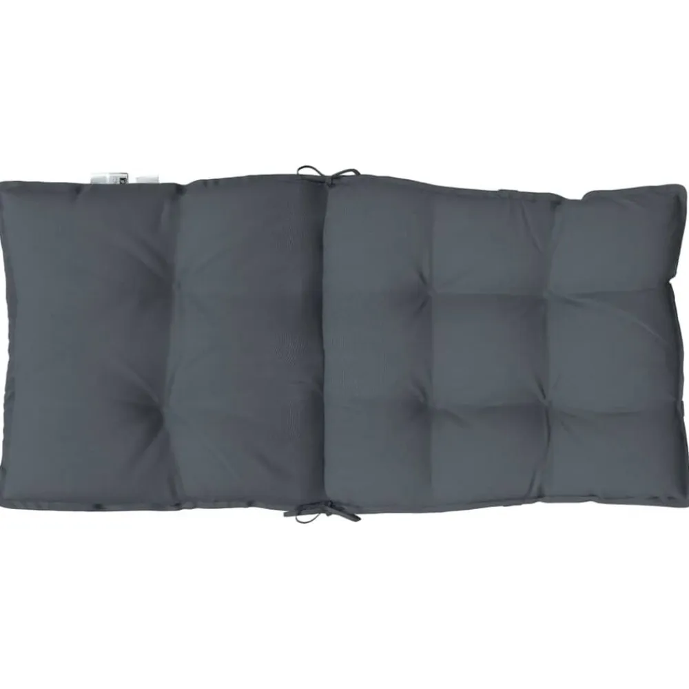 vidaXL Cojines de silla respaldo bajo 2 uds tela Oxford gris Antracita Clearance
