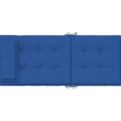 vidaXL Cojines de silla respaldo alto 2 uds tela Oxford klein Azul Discount