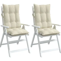 vidaXL Decoración-Cojines de silla respaldo alto 2 uds tela Oxford color