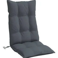 vidaXL Cojines de silla respaldo alto 2 uds tela Oxford gris Antracita Discount