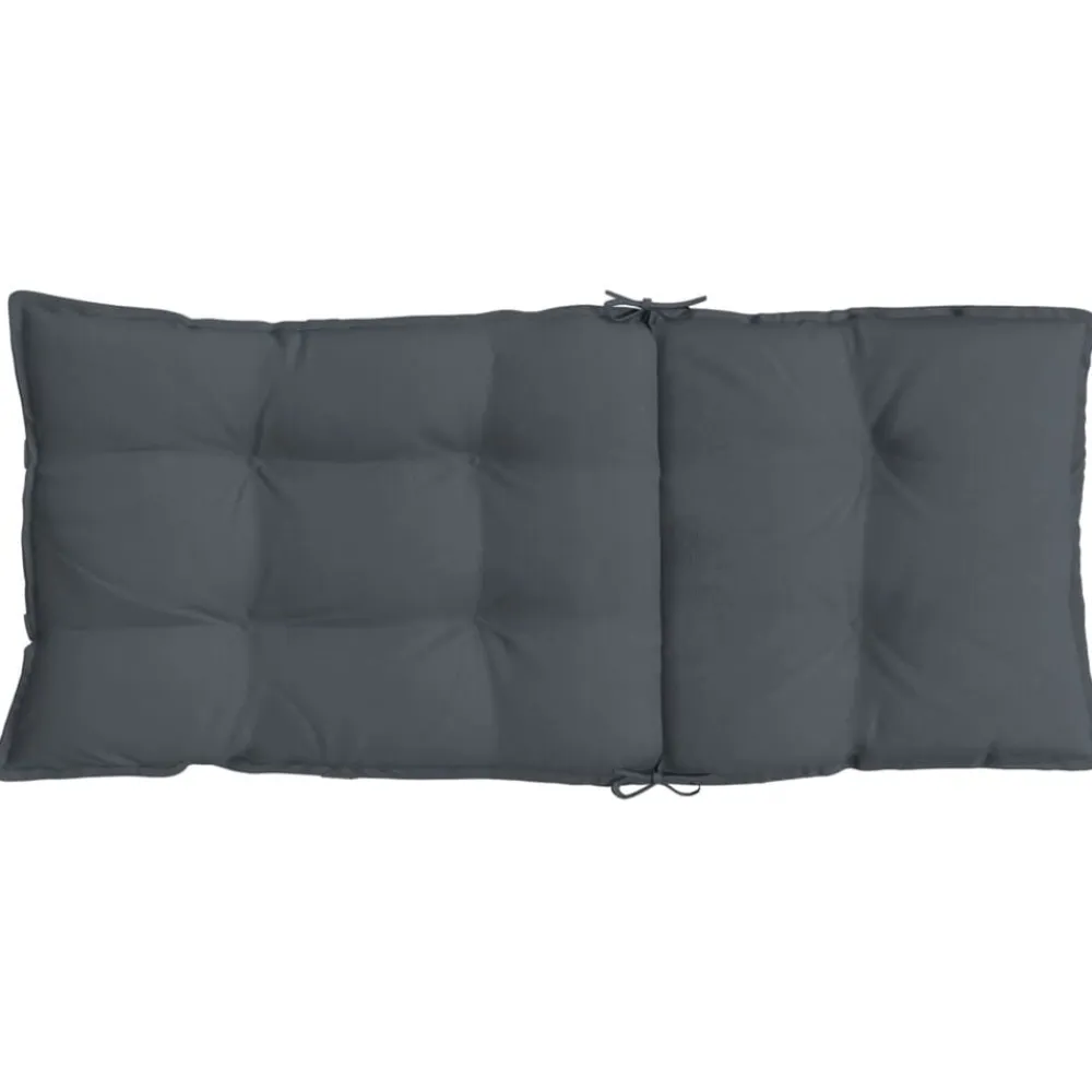 vidaXL Cojines de silla respaldo alto 2 uds tela Oxford gris Antracita Discount