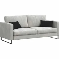 vidaXL Cojines de sofá 2 pcs 50 x 30 cm tela Negro Hot