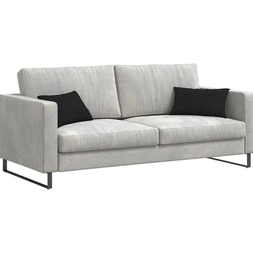 vidaXL Cojines de sofá 2 pcs 50 x 30 cm tela Negro Hot