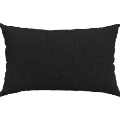 vidaXL Cojines de sofá 2 pcs 50 x 30 cm tela Negro Hot