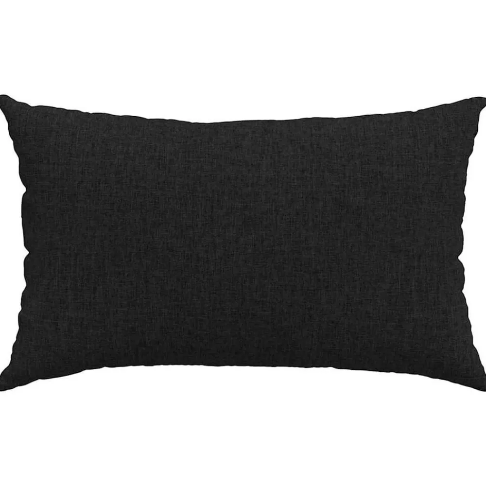 vidaXL Cojines de sofá 2 pcs 50 x 30 cm tela Negro Hot