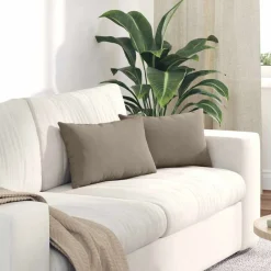 vidaXL Decoración-Cojines de sofá 2 pcs 50 x 30 cm tela