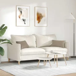 vidaXL Decoración-Cojines de sofá 2 pcs 50 x 30 cm tela