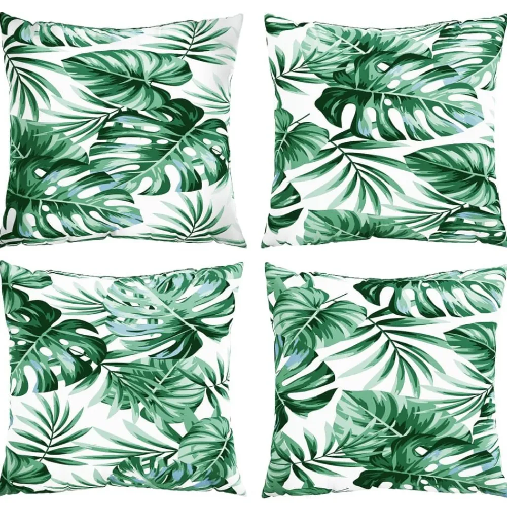 vidaXL Decoración-Cojines de sofá 4 uds tela 40x40 cm
