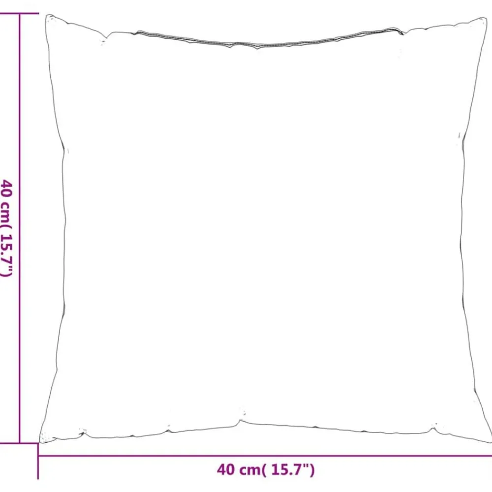 vidaXL Decoración-Cojines de sofá 4 uds tela 40x40 cm