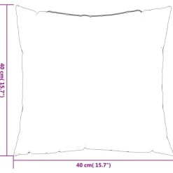 vidaXL Cojines de sofá 4 unidades tela gris 40x40 cm Taupé Hot