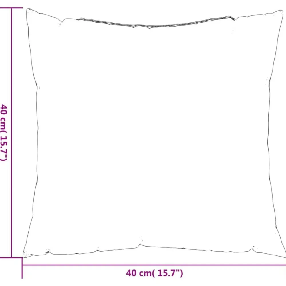 vidaXL Cojines de sofá 4 unidades tela gris 40x40 cm Taupé Hot