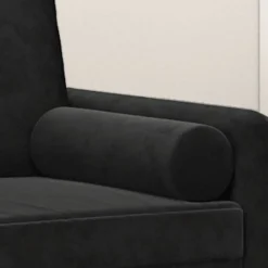 vidaXL Cojines decorativos 2 uds terciopelo 15x50 cm Negro Outlet