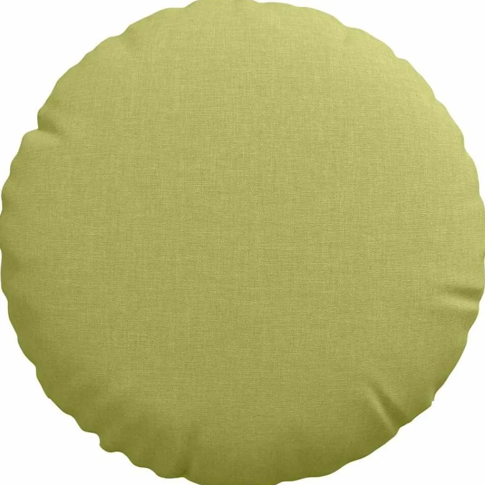 vidaXL Decoración-Cojines para asiento 2 pcs Ø30 x 13 cm tela