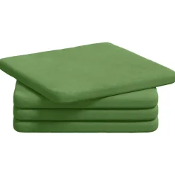 vidaXL Cojines para asiento 4 pcs 40 x 40 x 3 cm Verde claro Online