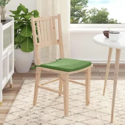 vidaXL Cojines para asiento 4 pcs 40 x 40 x 3 cm Verde claro Online