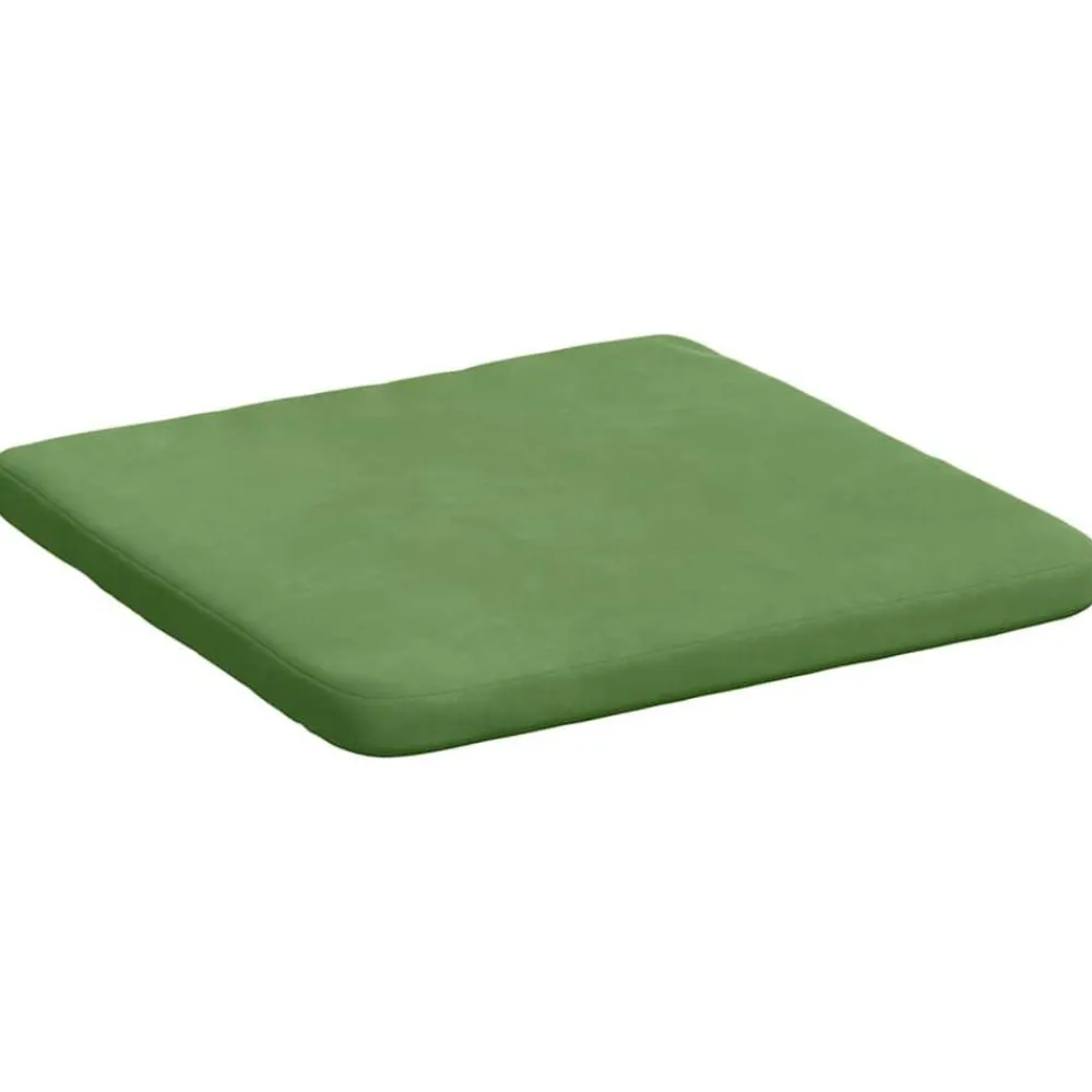 vidaXL Cojines para asiento 4 pcs 40 x 40 x 3 cm Verde claro Online