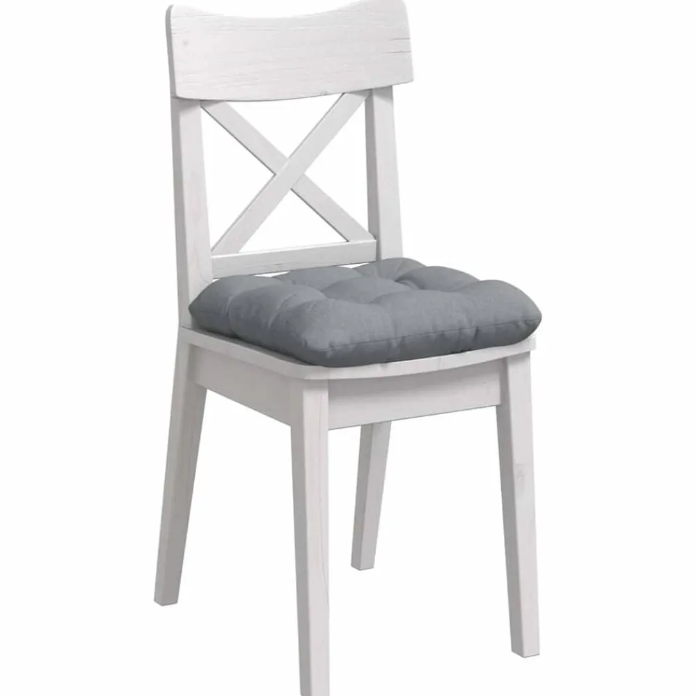 vidaXL Decoración-Cojines para asiento 4 pcs 40 x 40 x 12 cm tela