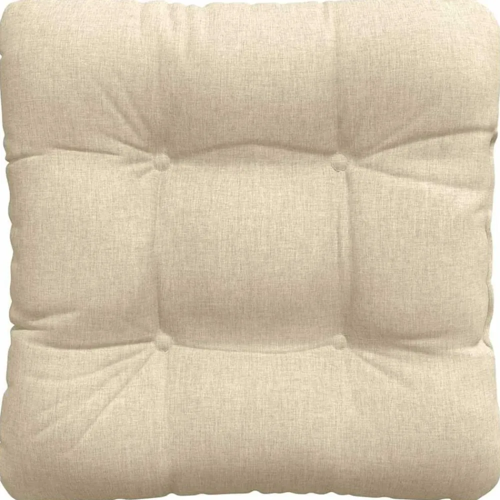 vidaXL Decoración-Cojines para asiento 4 pcs 40 x 40 x 12 cm tela