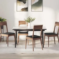 vidaXL Cojines para asiento 4 pcs 40 x 40 x 3 cm Negro Sale
