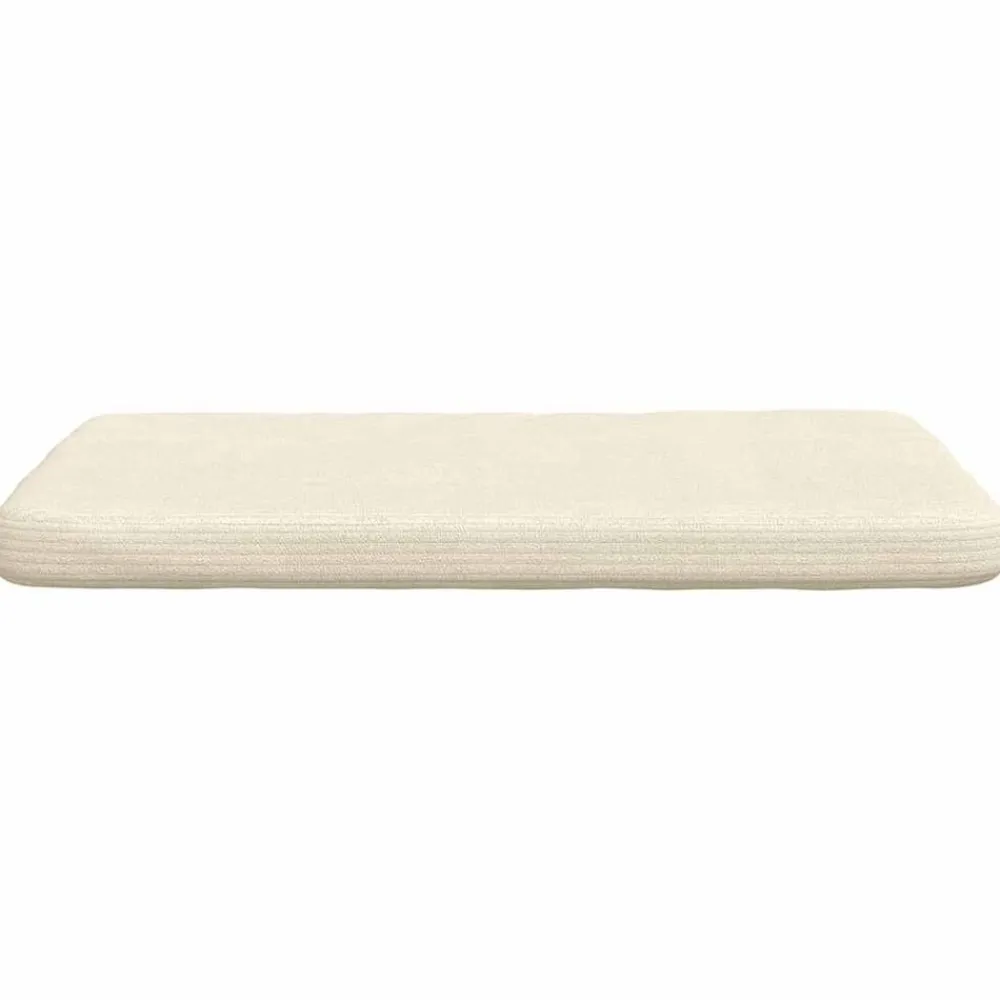 vidaXL Cojines para asiento 4 pcs 40 x 40 x 3 cm Tela de pana Crema