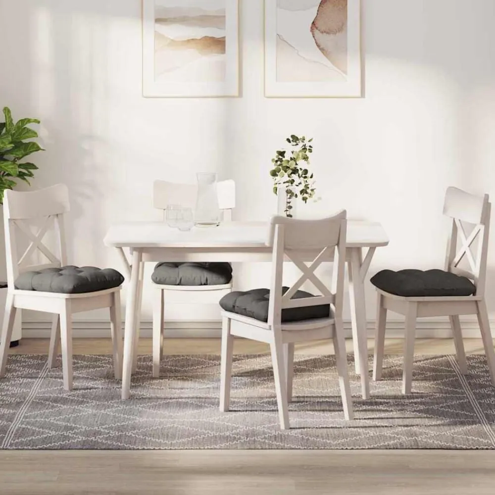 vidaXL Decoración-Cojines para asiento 4 pcs 40 x 40 cm Tela de pana