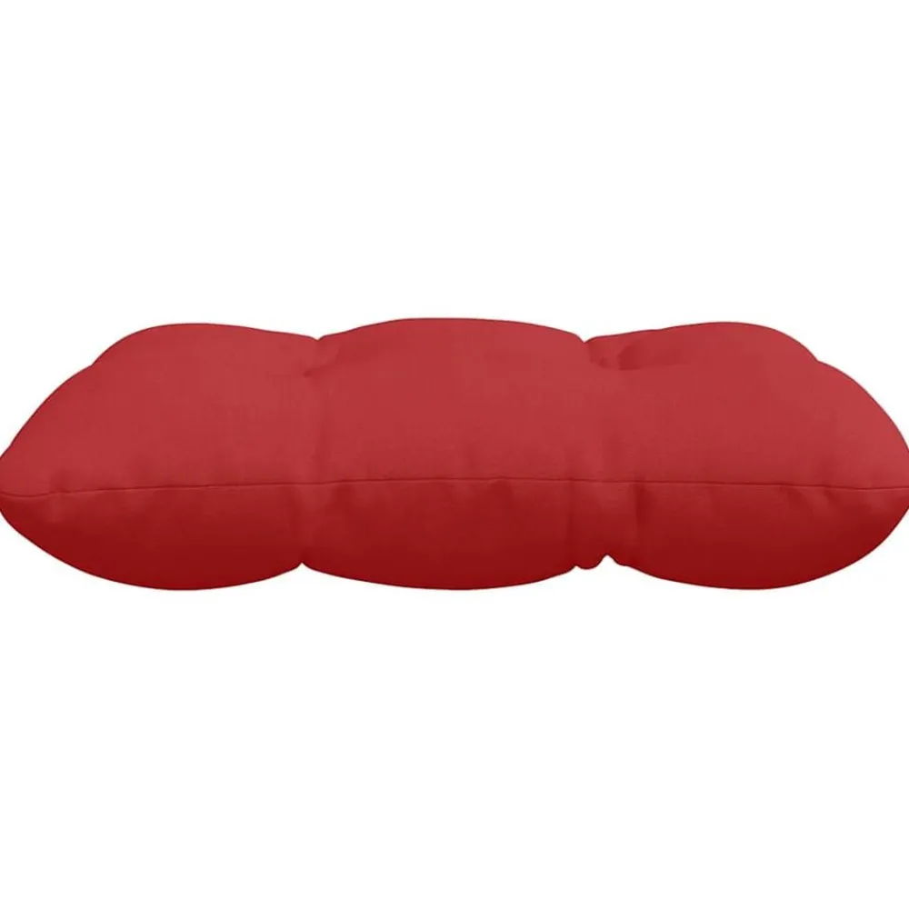 vidaXL Cojines para asiento 4 pcs 40 x 40 x 12 cm tela Rojo Discount