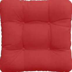 vidaXL Cojines para asiento 4 pcs 40 x 40 x 12 cm tela Rojo Discount