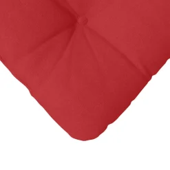 vidaXL Cojines para asiento 4 pcs 40 x 40 x 12 cm tela Rojo Discount