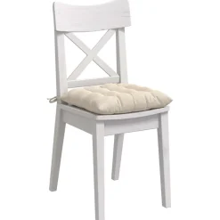 vidaXL Cojines para asiento 4 pcs 40 x 40 x 6 cm Microfibra Beige Discount