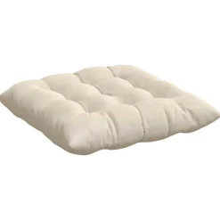 vidaXL Cojines para asiento 4 pcs 40 x 40 x 6 cm Microfibra Beige Discount