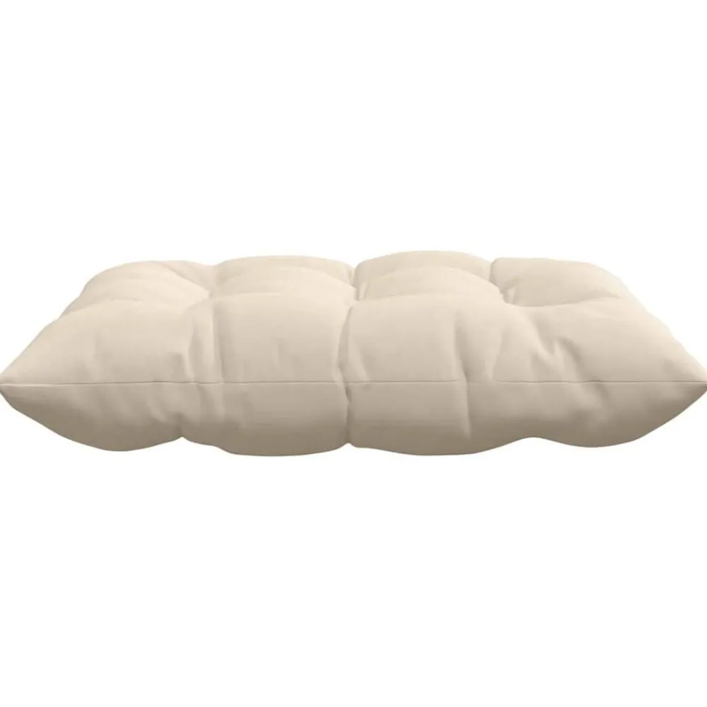 vidaXL Cojines para asiento 4 pcs 40 x 40 x 6 cm Microfibra Beige Discount