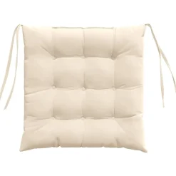 vidaXL Cojines para asiento 4 pcs 40 x 40 x 6 cm Microfibra Beige Discount
