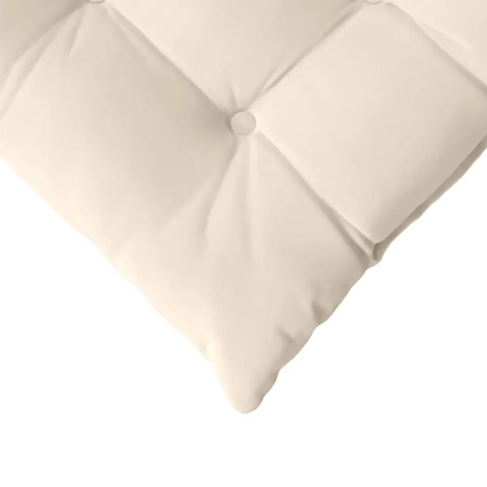 vidaXL Cojines para asiento 4 pcs 40 x 40 x 6 cm Microfibra Beige Discount