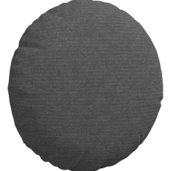 vidaXL Cojines para asiento 2 pcs Ø30 x 13 cm Tela de pana Gris oscuro Online