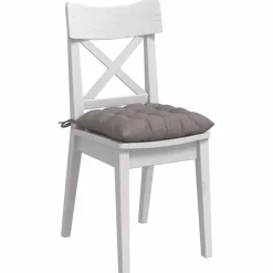 vidaXL Decoración-Cojines para asiento 4 pcs 40 x 40 x 6 cm tela