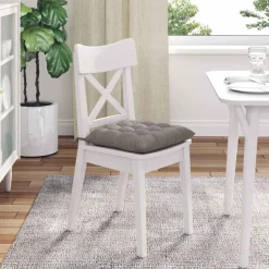 vidaXL Decoración-Cojines para asiento 4 pcs 40 x 40 x 6 cm tela