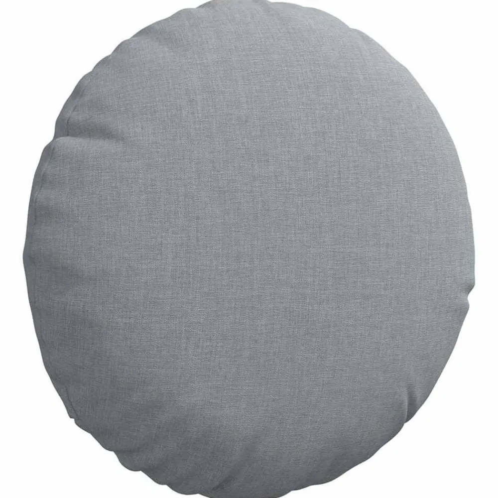 vidaXL Cojines para asiento 2 pcs Ø30 x 13 cm tela Gris claro Online