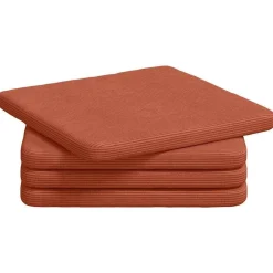 vidaXL Decoración-Cojines para asiento 4 pcs 40 x 40 x 3 cm