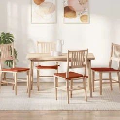 vidaXL Decoración-Cojines para asiento 4 pcs 40 x 40 x 3 cm