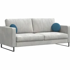 vidaXL Cojines para asiento 2 pcs Ø30 x 13 cm Terciopelo Azul Outlet